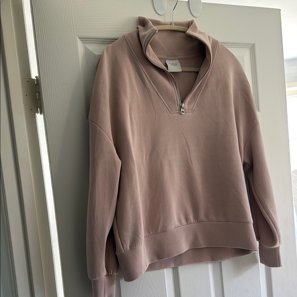 Women's Mauve Half-Zip Sweater